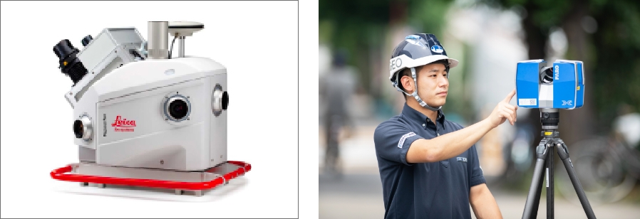 3Dレーザー測量による地上点群データ